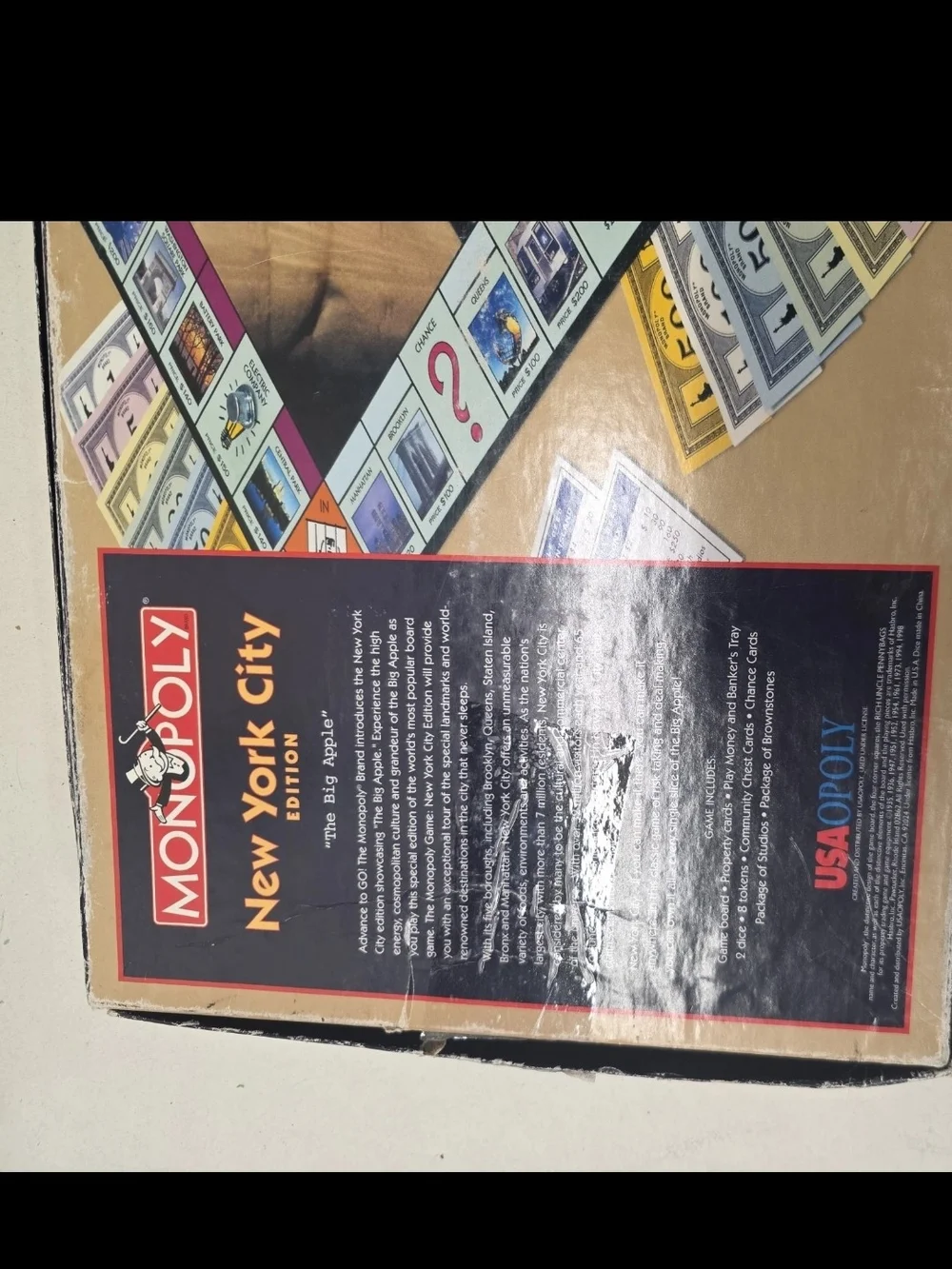 Monopoly New York City Edition Board Game - Black & Gold